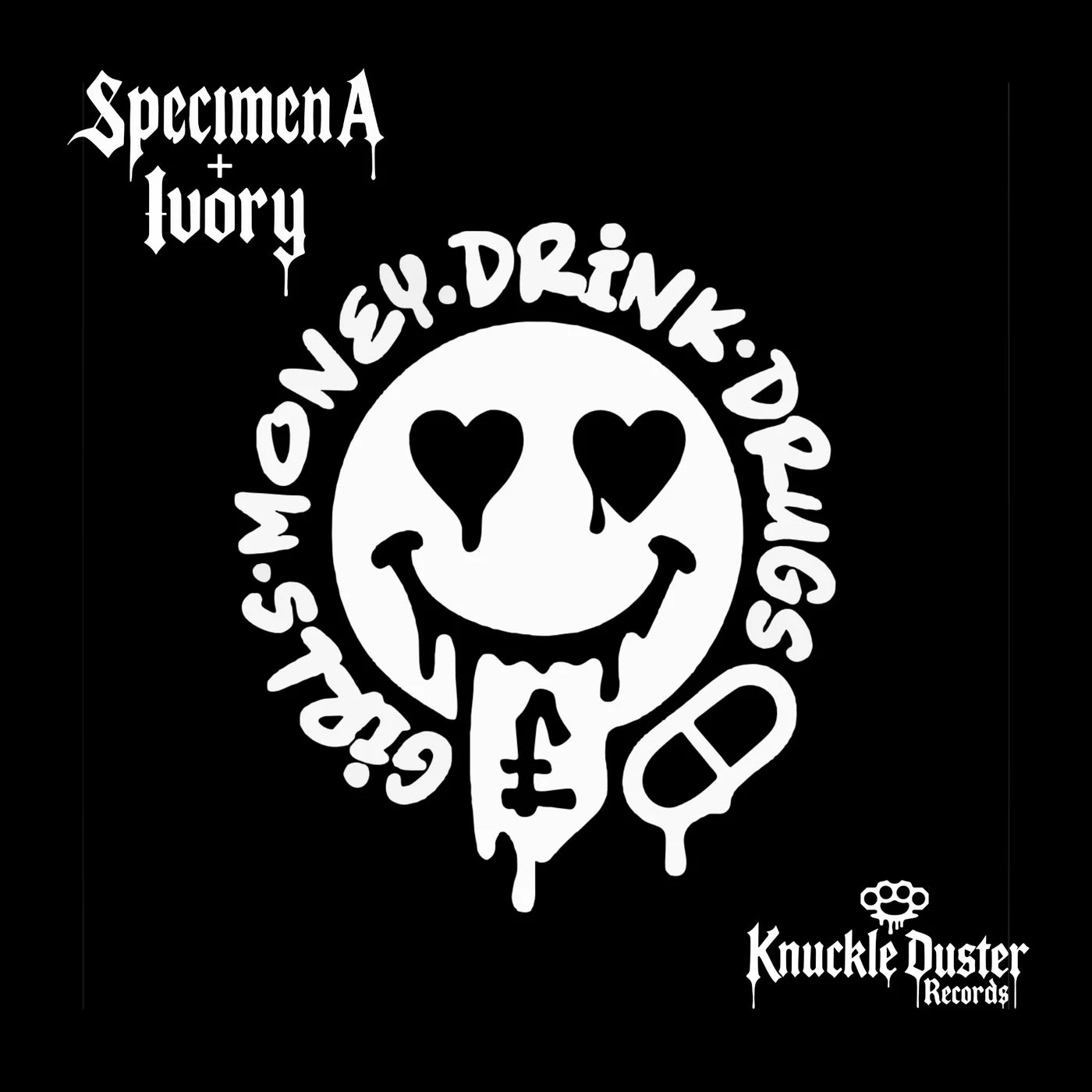 Cover image: Specimen A & Ivory present Girls, Money, Drink & Drugs: this album goes into Optimal Breaks in full