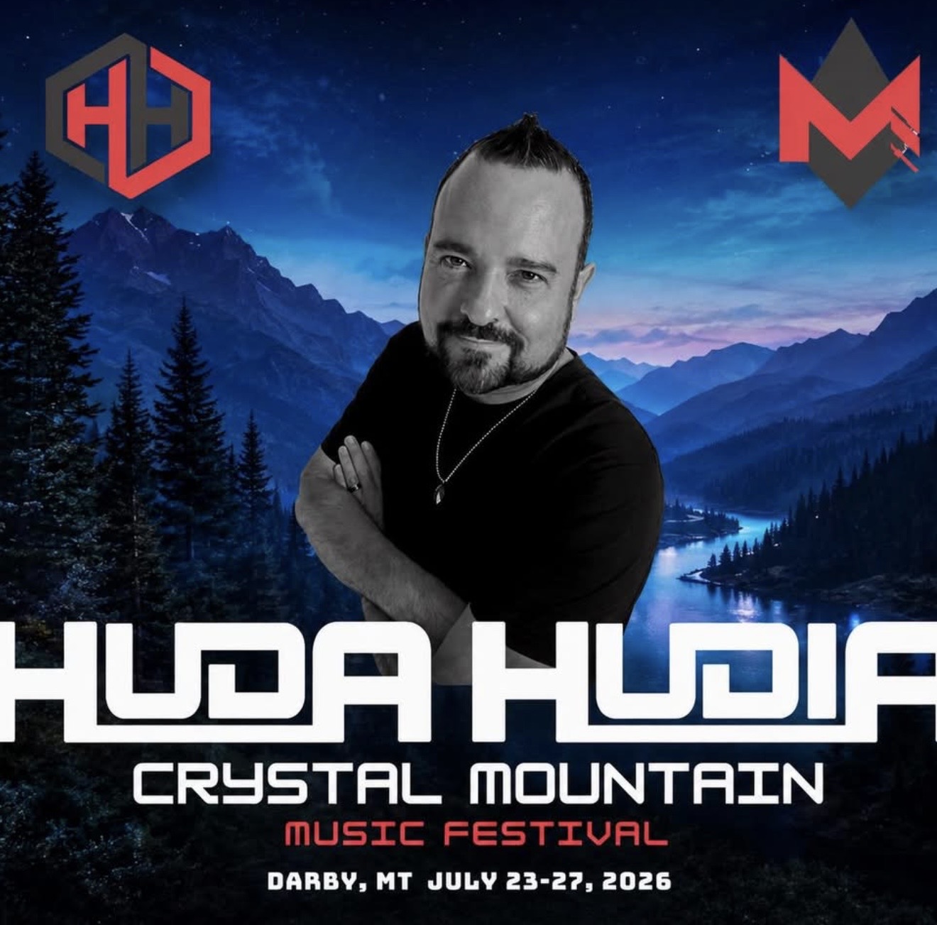 Cartel de Crystal Mountain Music Festival 2026 · Darby · 23–27 jul 2026