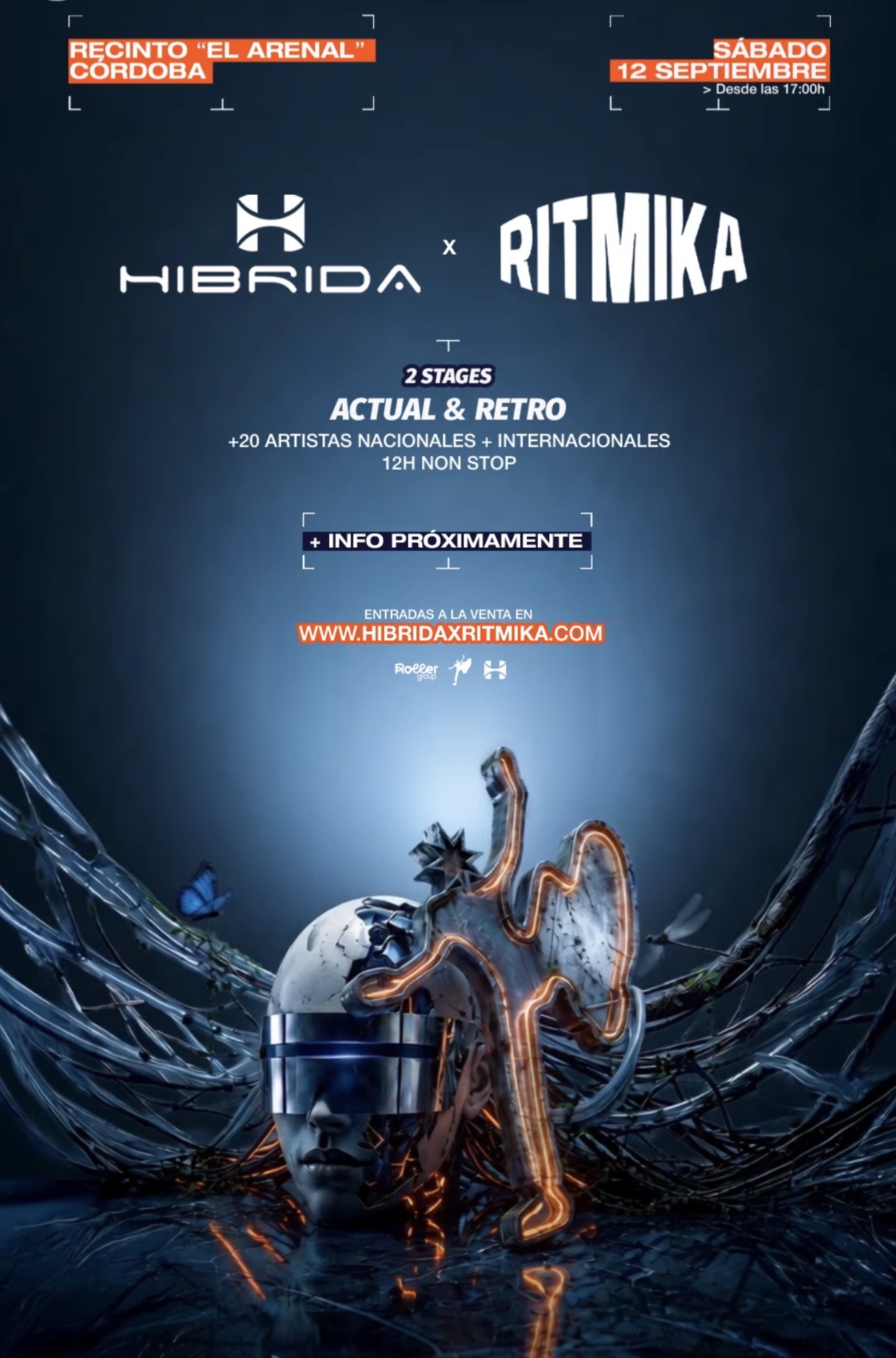 Cartel de Híbrida x Ritmika · Córdoba · 12–13 sept 2026