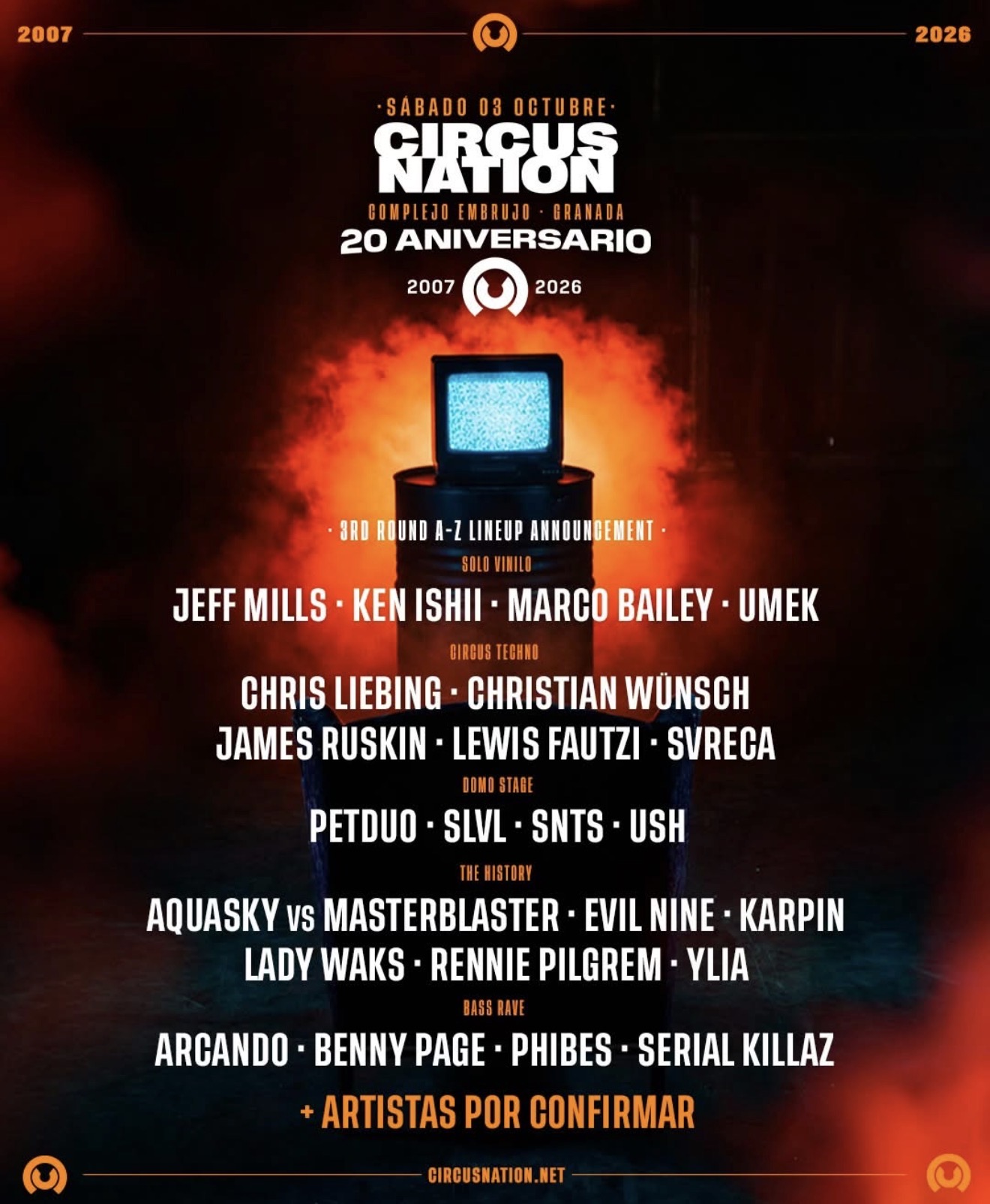 CIRCUS NATION poster · Granada · 3 Oct 2026