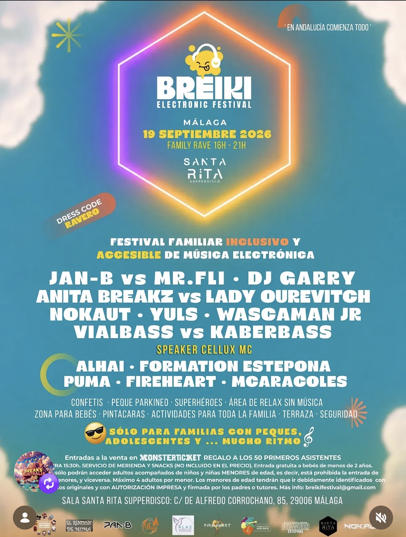 BREIKI Electronic Festival poster · Málaga · 19 Sept 2026