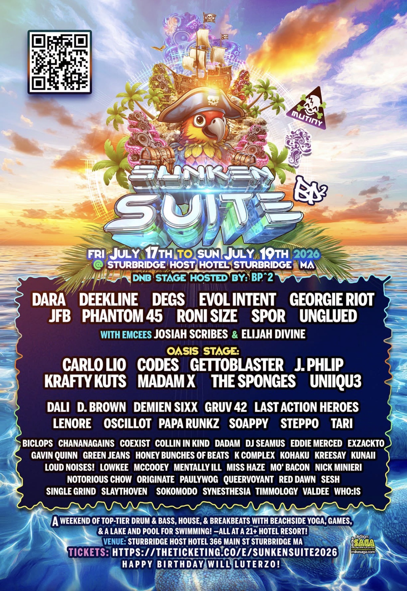 Sunken Suite poster · Sturbridge · 17–19 Jul 2026